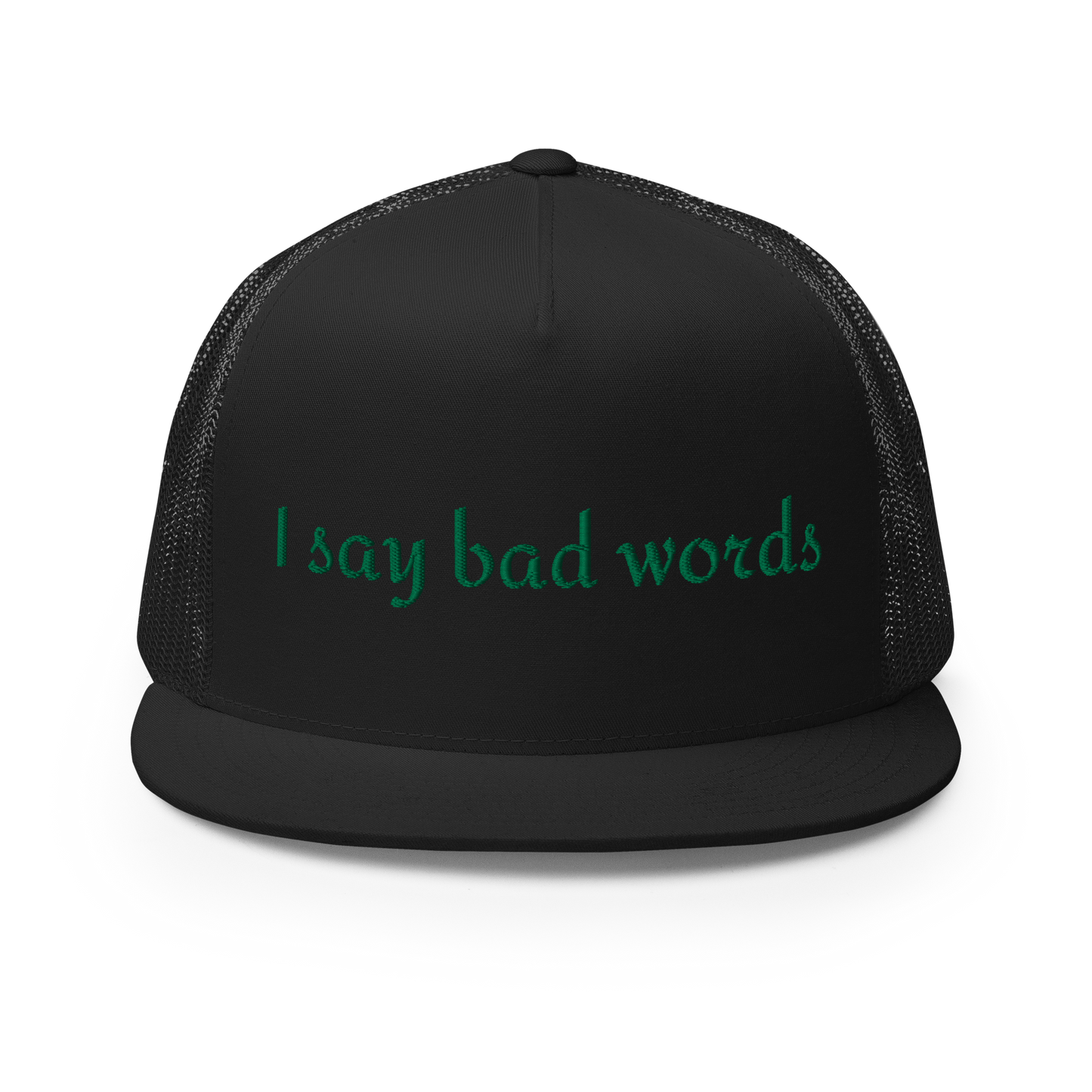 Bad Words Embroidered Trucker Cap