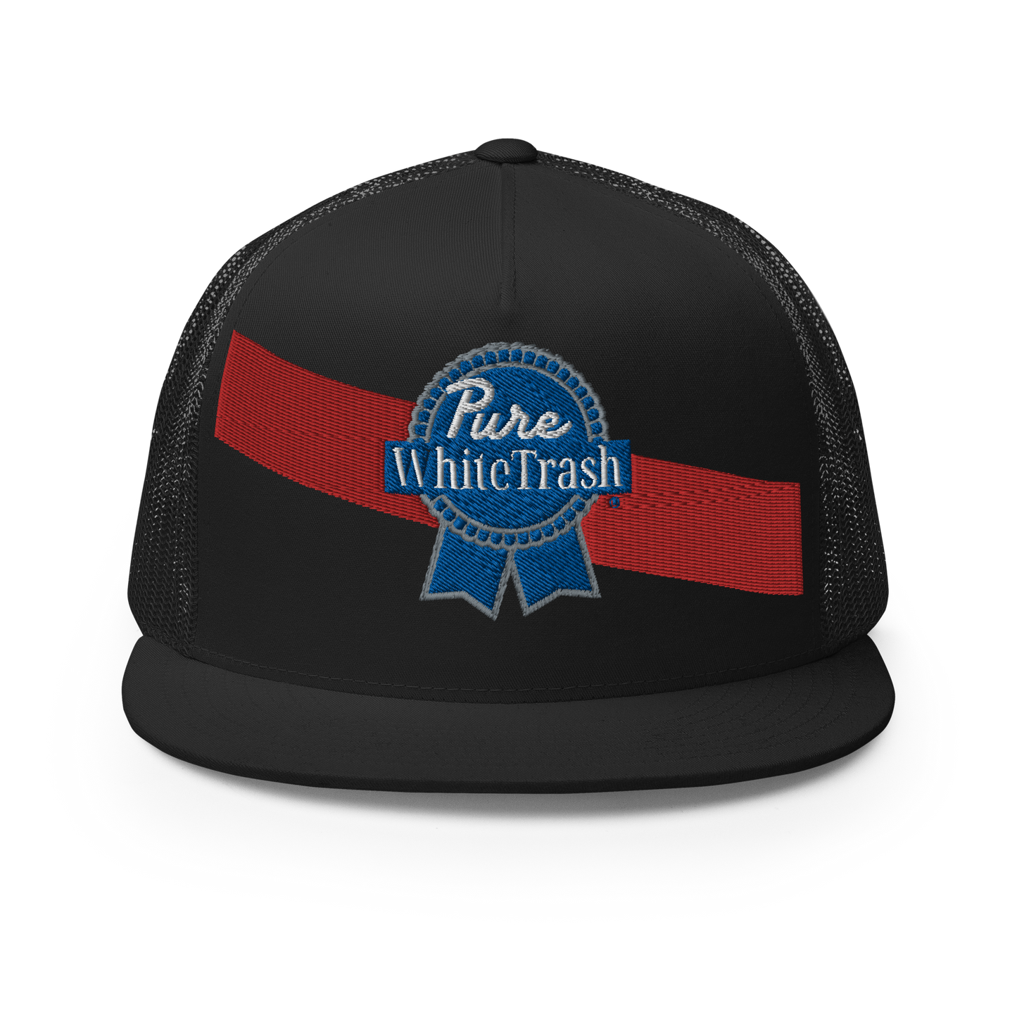 Pure White Trash Trucker Cap
