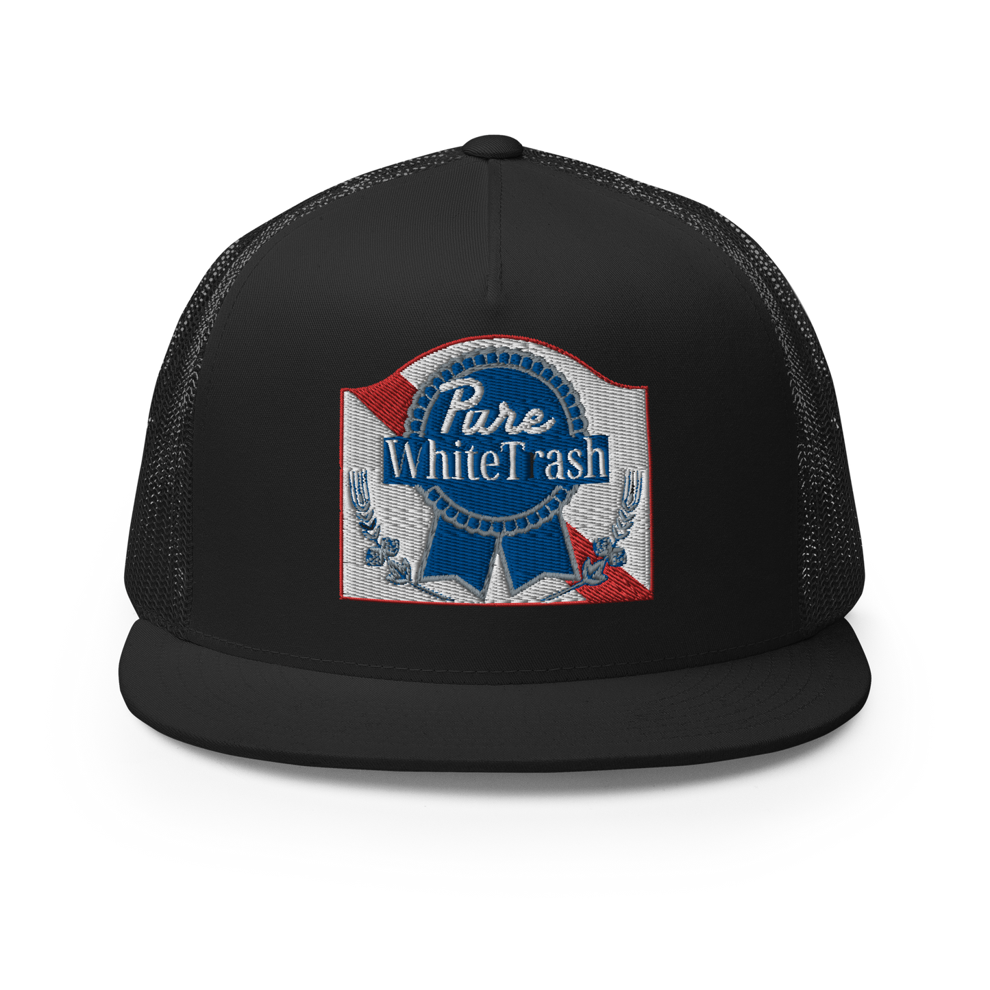 Pure White Trash Trucker Cap