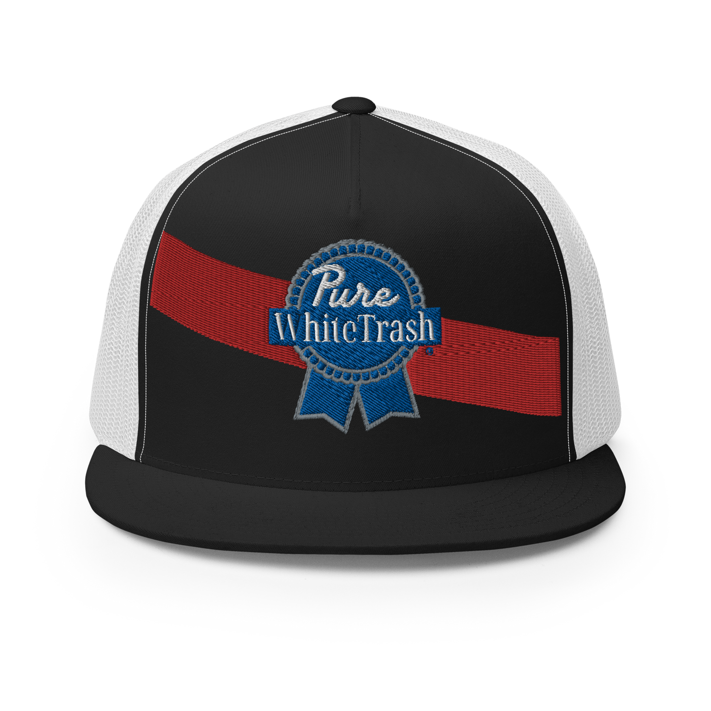 Pure White Trash Trucker Cap