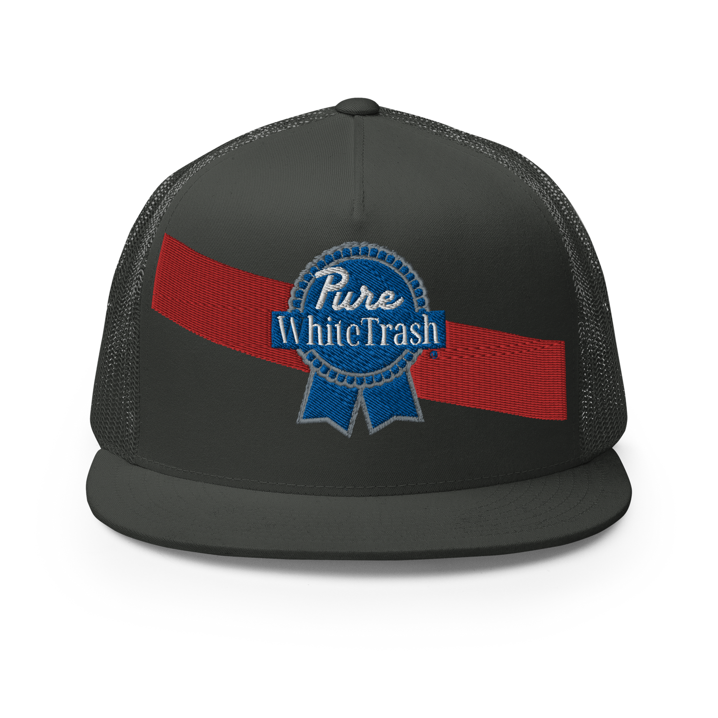 Pure White Trash Trucker Cap