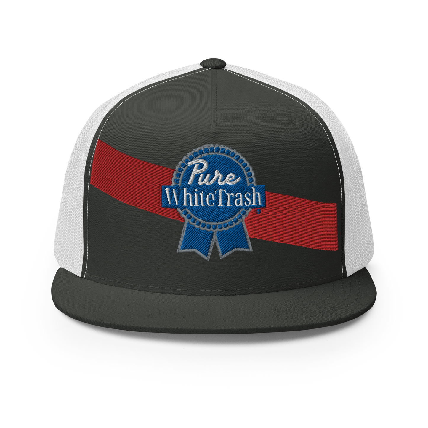 Pure White Trash Trucker Cap