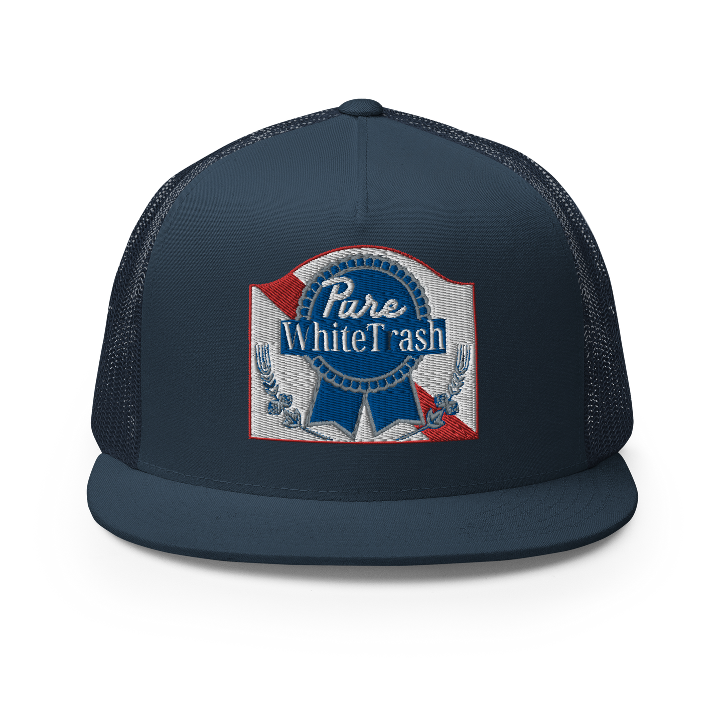 Pure White Trash Trucker Cap