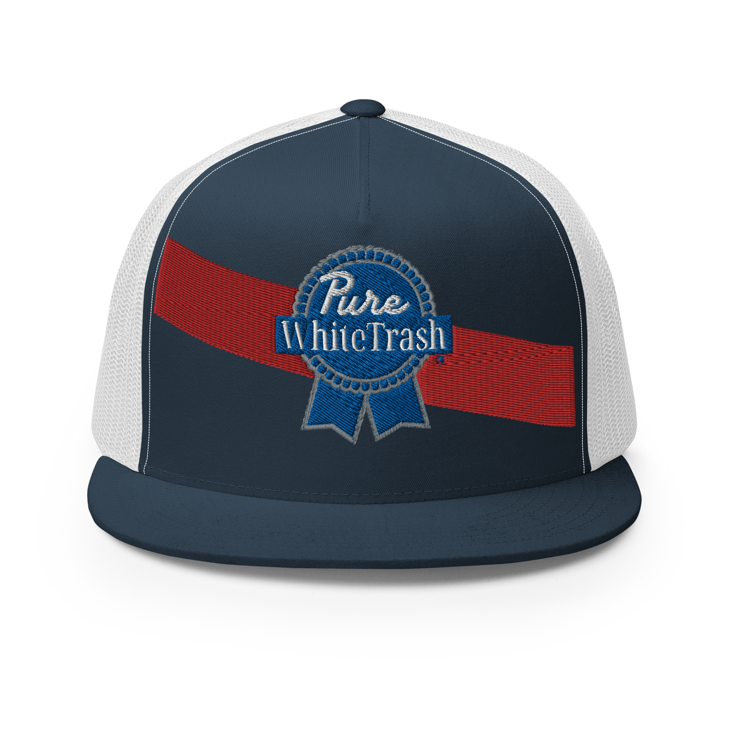 Pure White Trash Trucker Cap