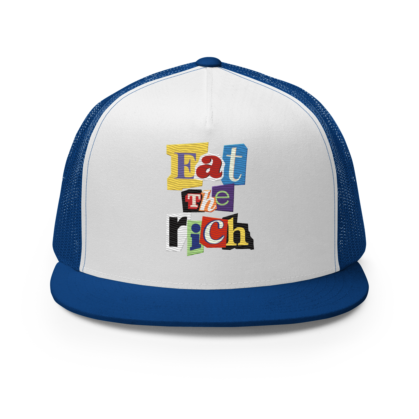 Eat The Rich Embroidered Trucker Cap