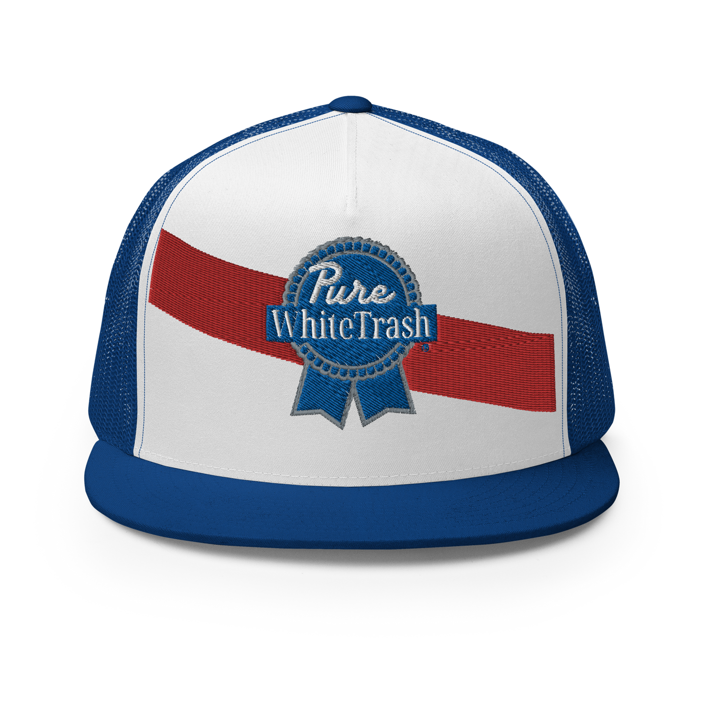 Pure White Trash Trucker Cap