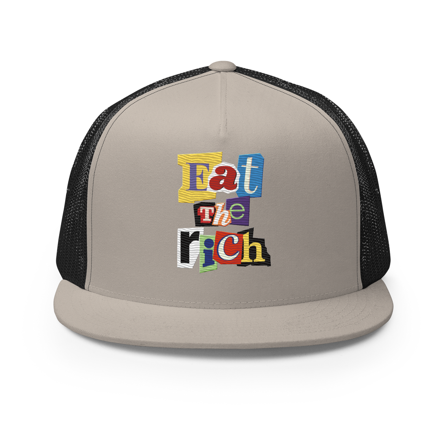 Eat The Rich Embroidered Trucker Cap