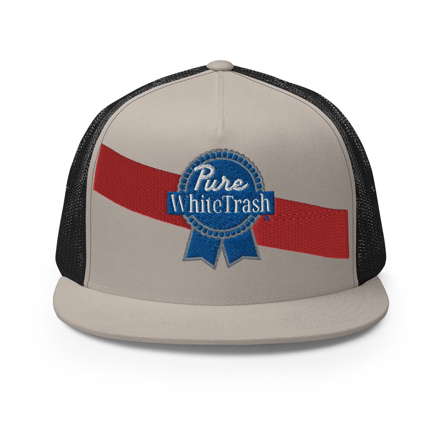 Pure White Trash Trucker Cap