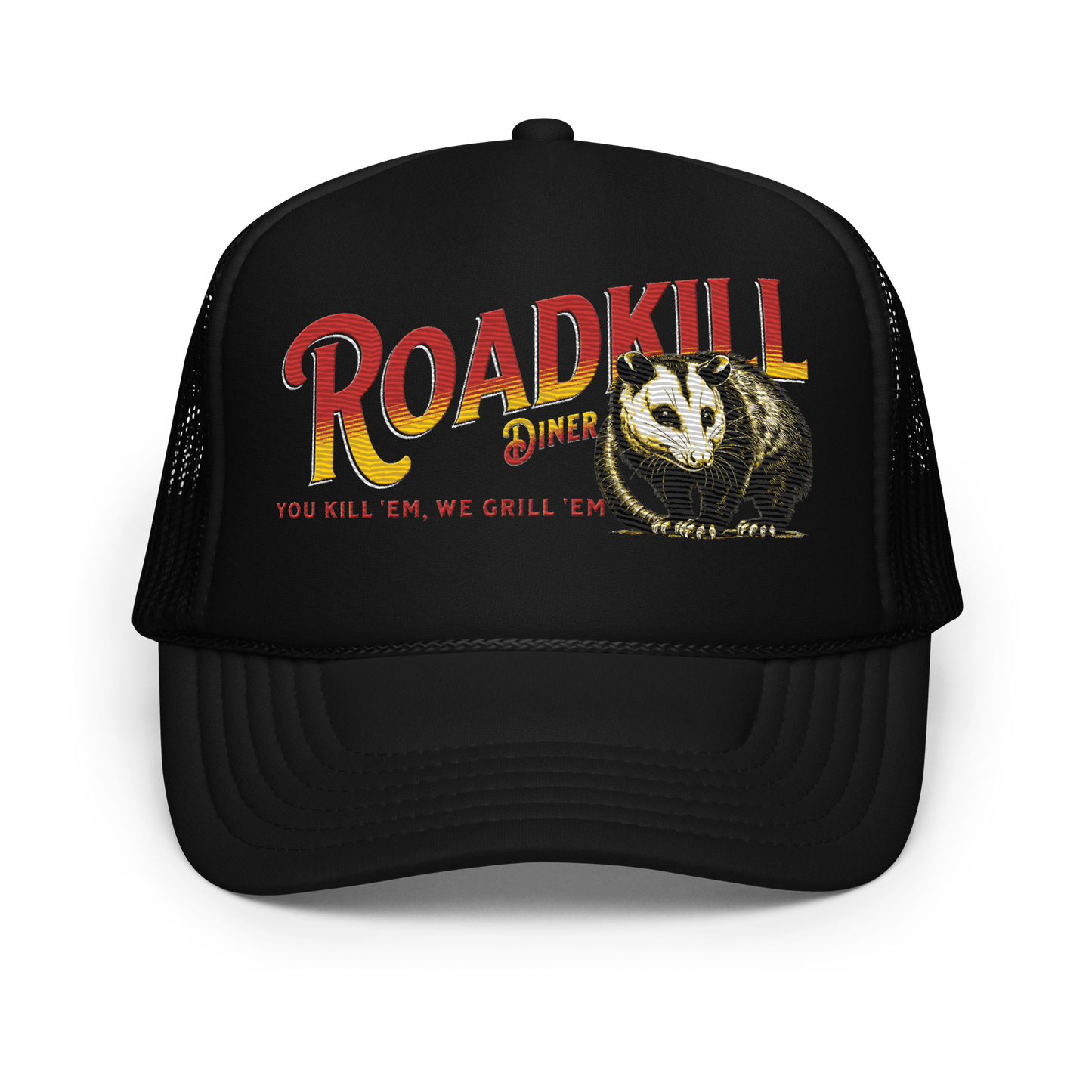 Roadkill Diner Embroidered Foam trucker hat