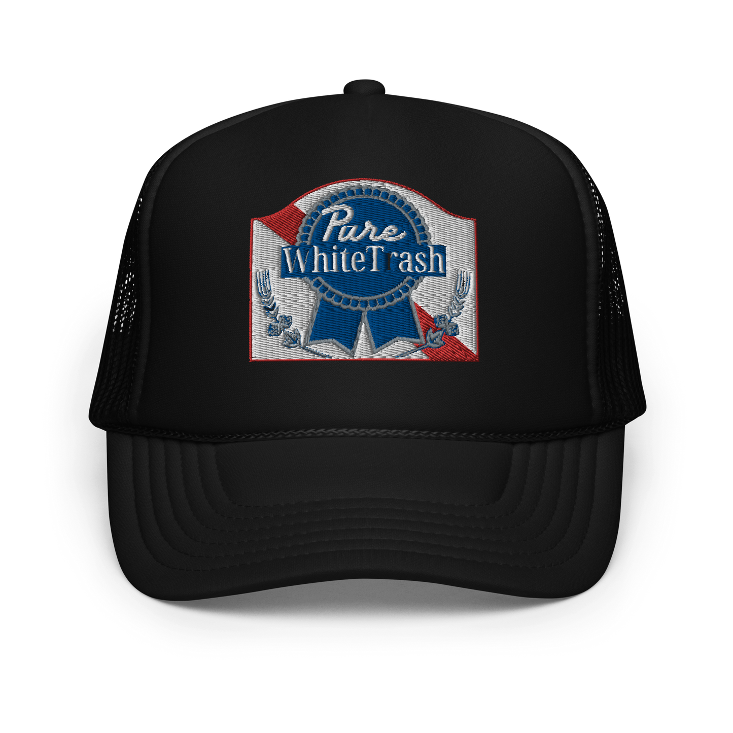 Pure White Trash Foam trucker hat
