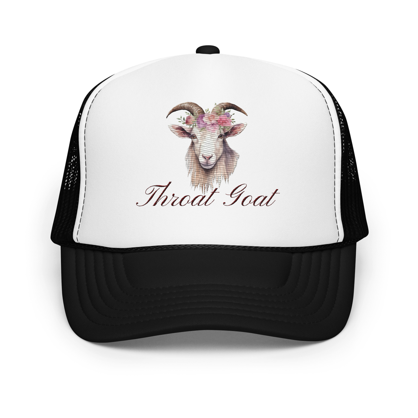Throat Goat Foam trucker hat