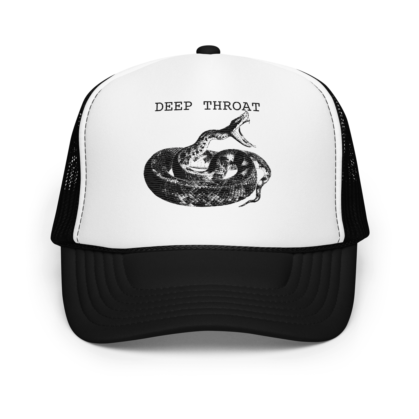 Deep Throat Embroidered Foam trucker hat