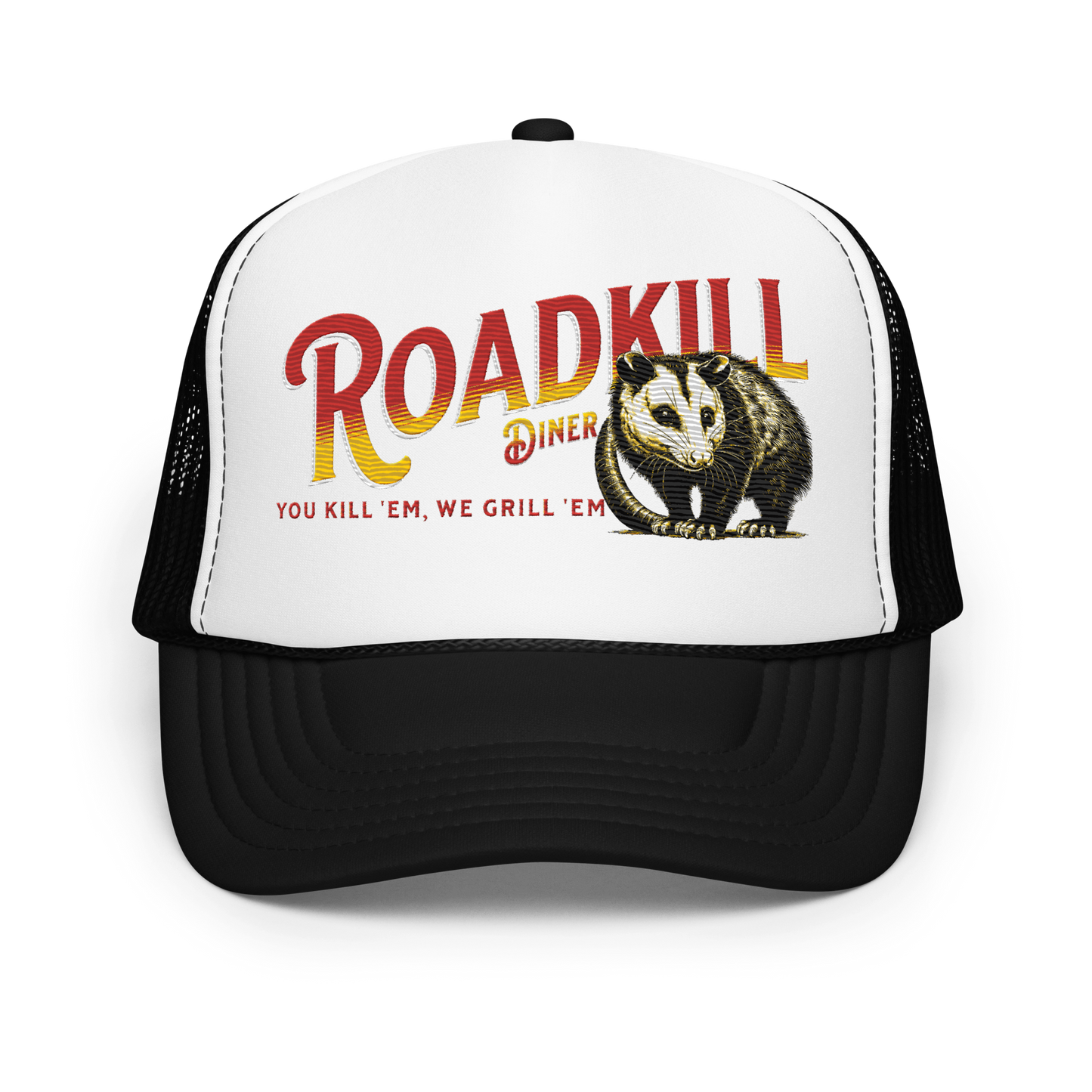 Roadkill Diner Embroidered Foam trucker hat