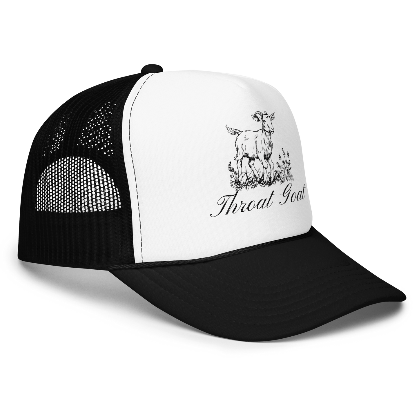 Throat Goat Foam trucker hat