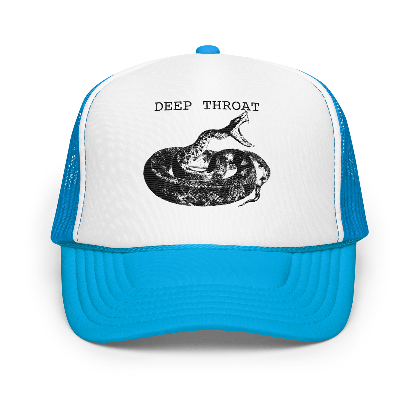 Deep Throat Embroidered Foam trucker hat