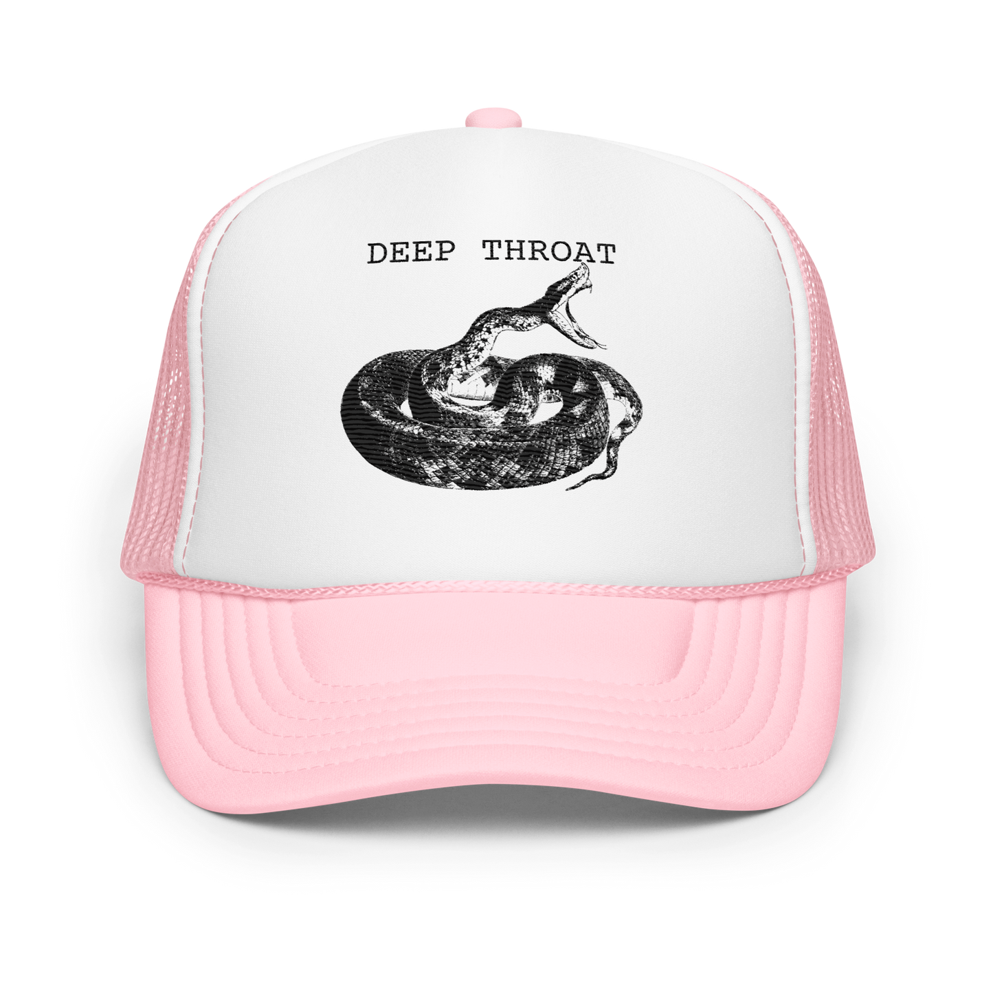 Deep Throat Embroidered Foam trucker hat