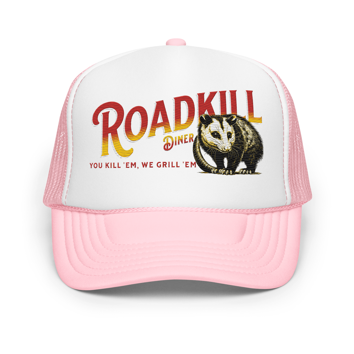 Roadkill Diner Embroidered Foam trucker hat