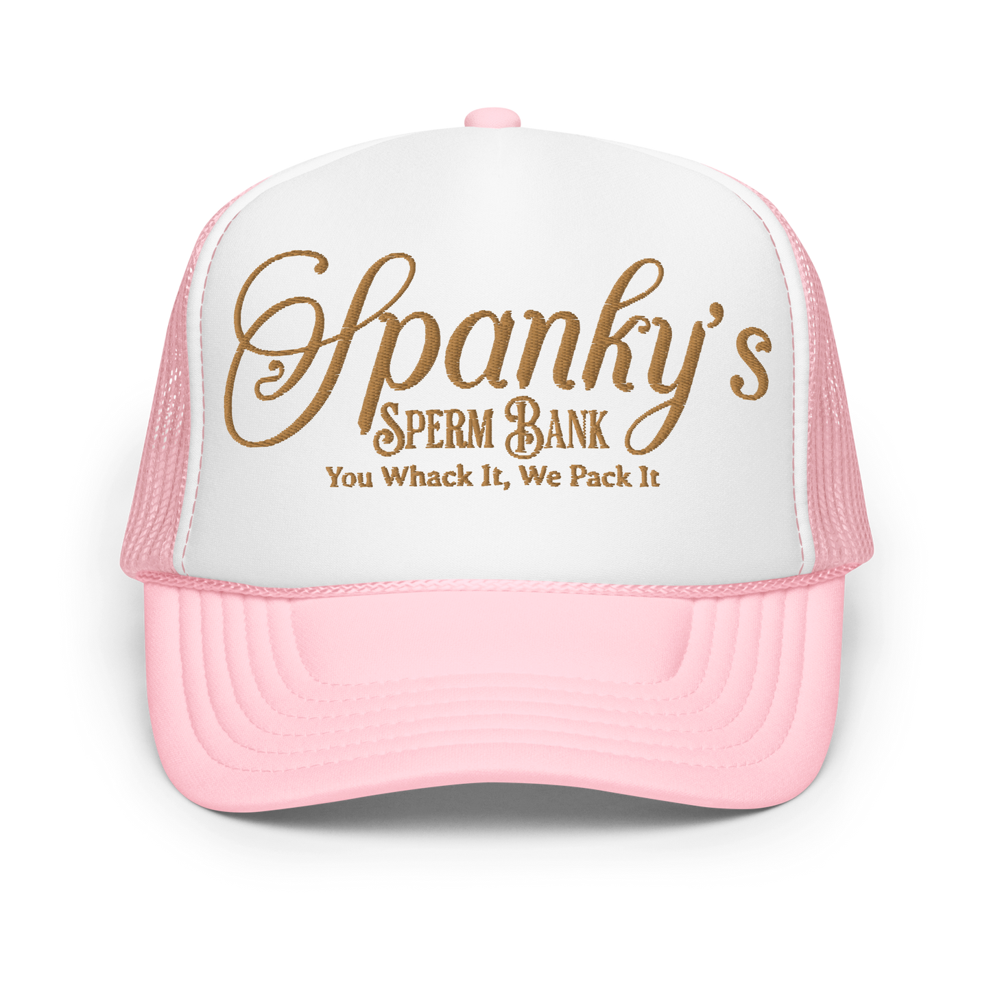 Spanky's Embroidered Foam trucker hat