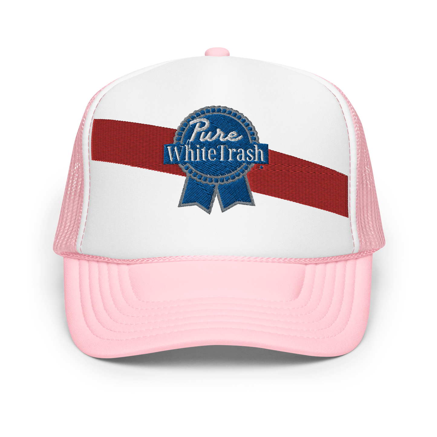 Pure White Trash Foam trucker hat