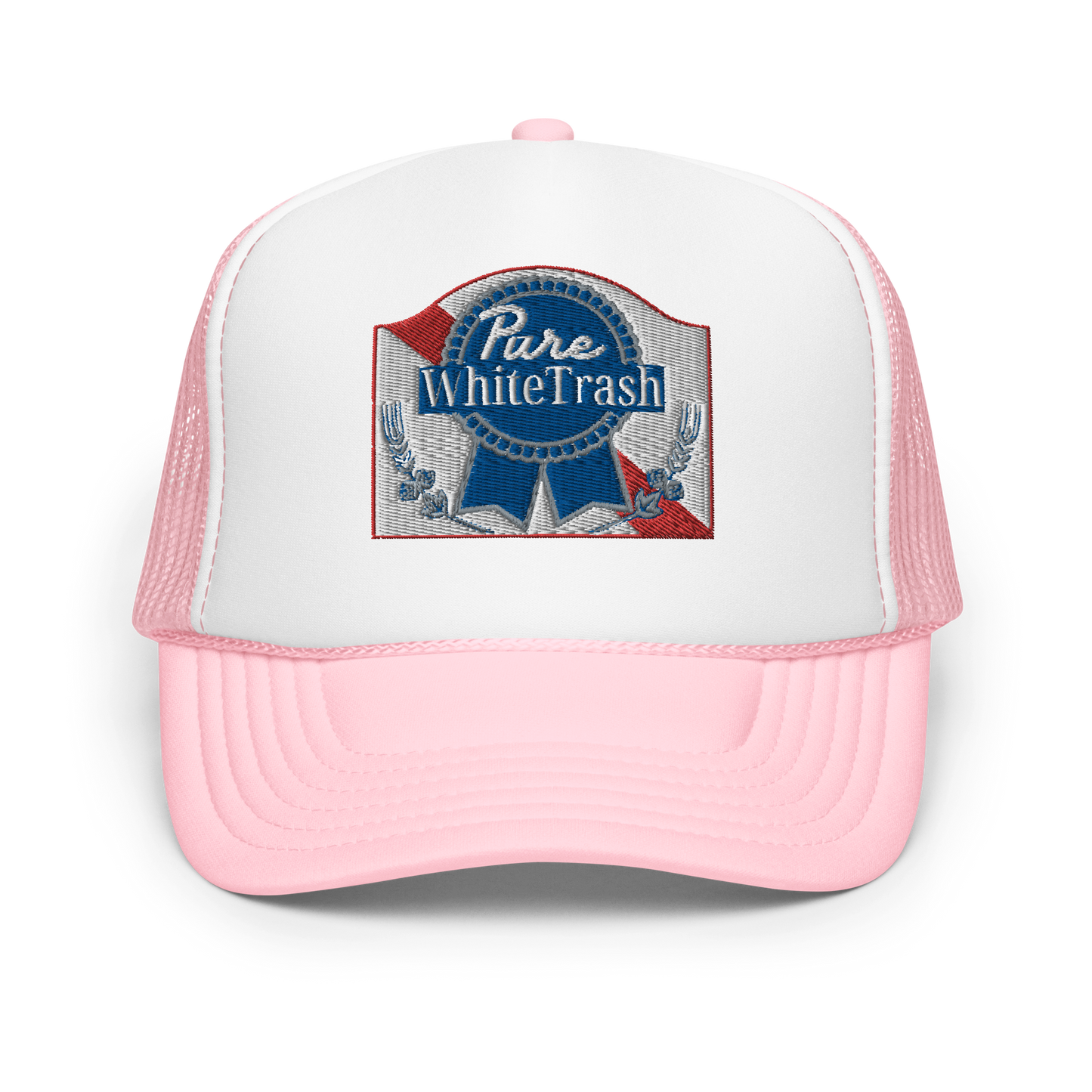 Pure White Trash Foam trucker hat