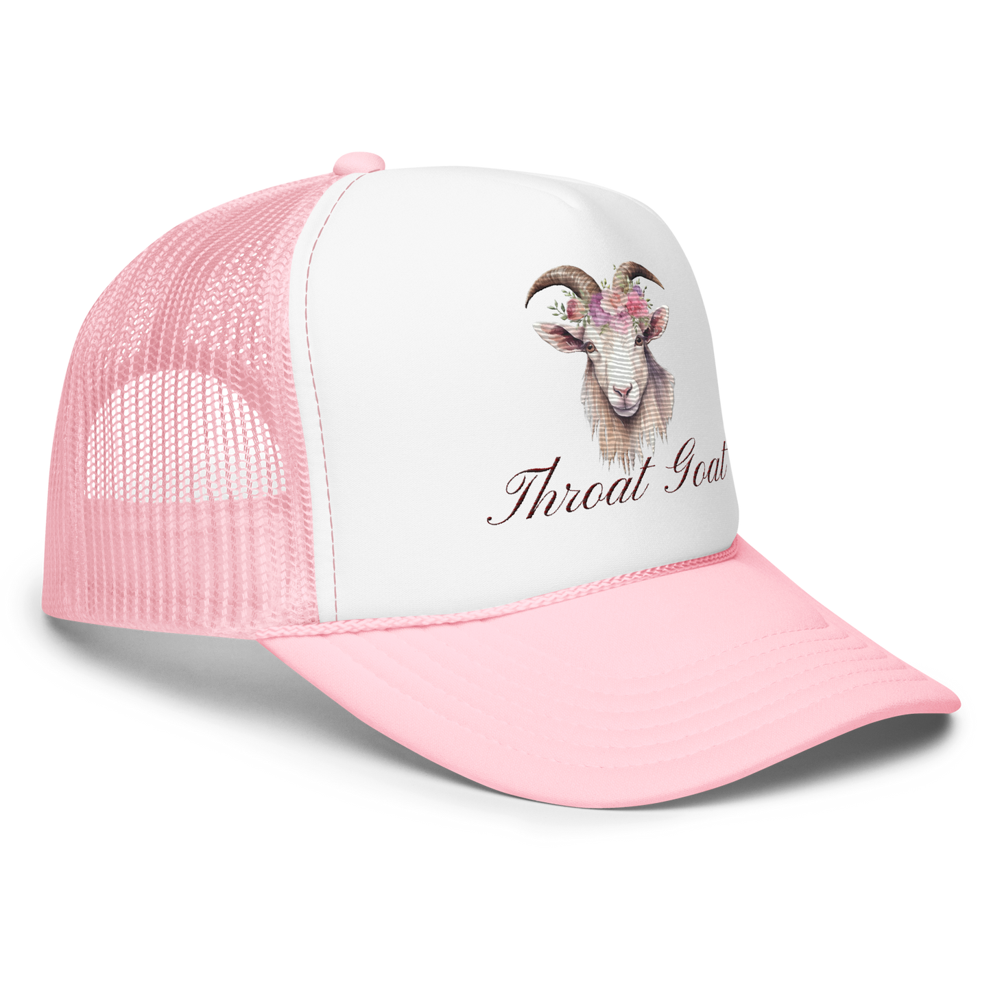 Throat Goat Foam trucker hat