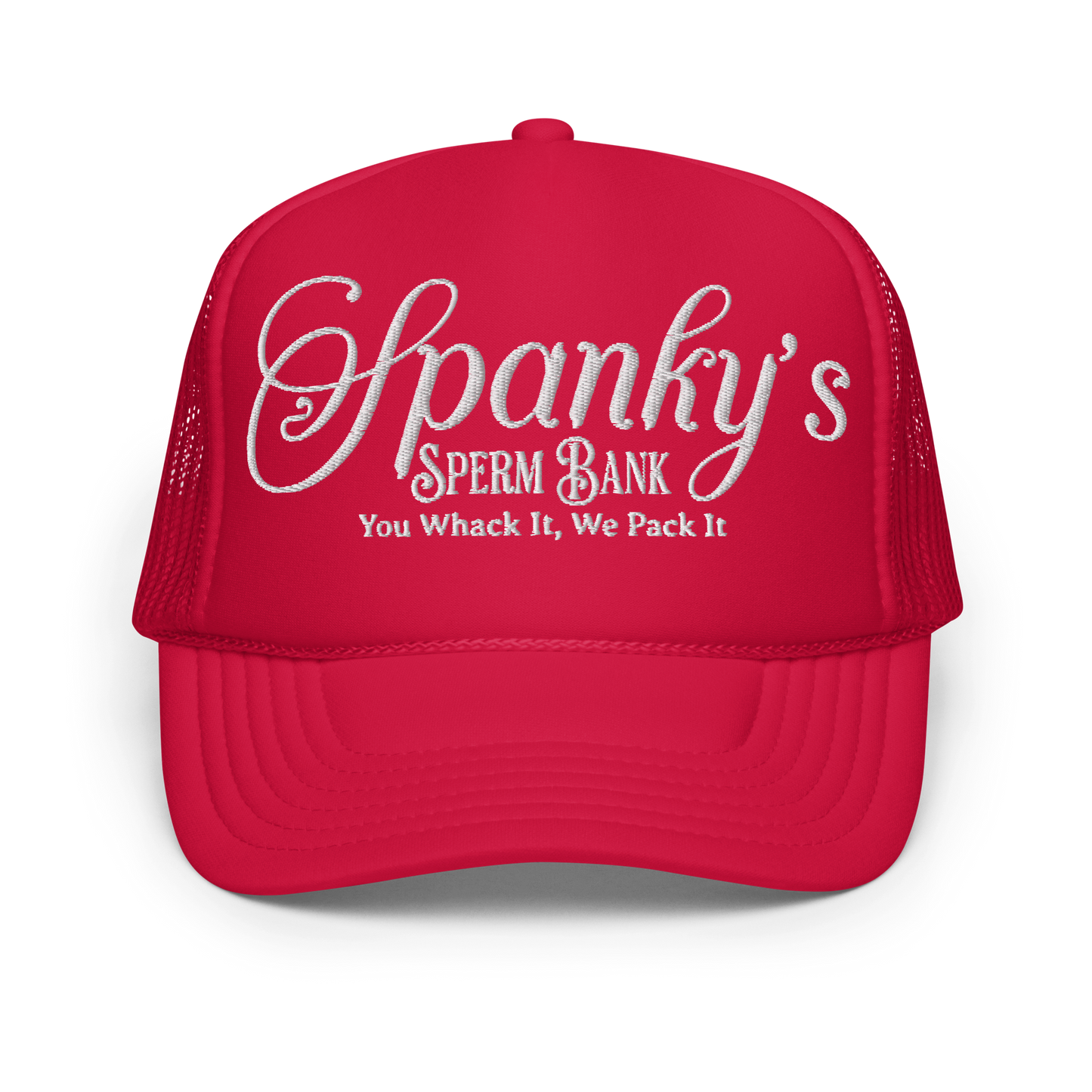 Spanky's Embroidered Foam trucker hat