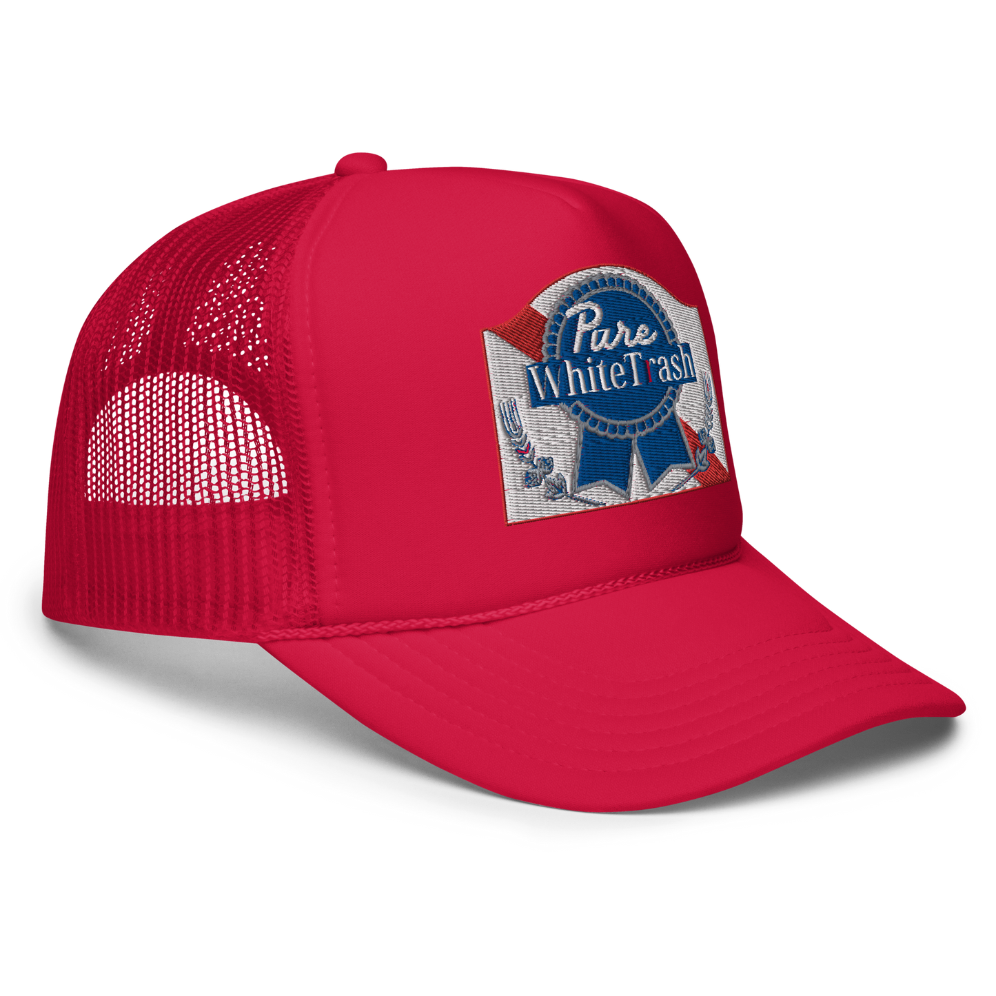 Pure White Trash Foam trucker hat