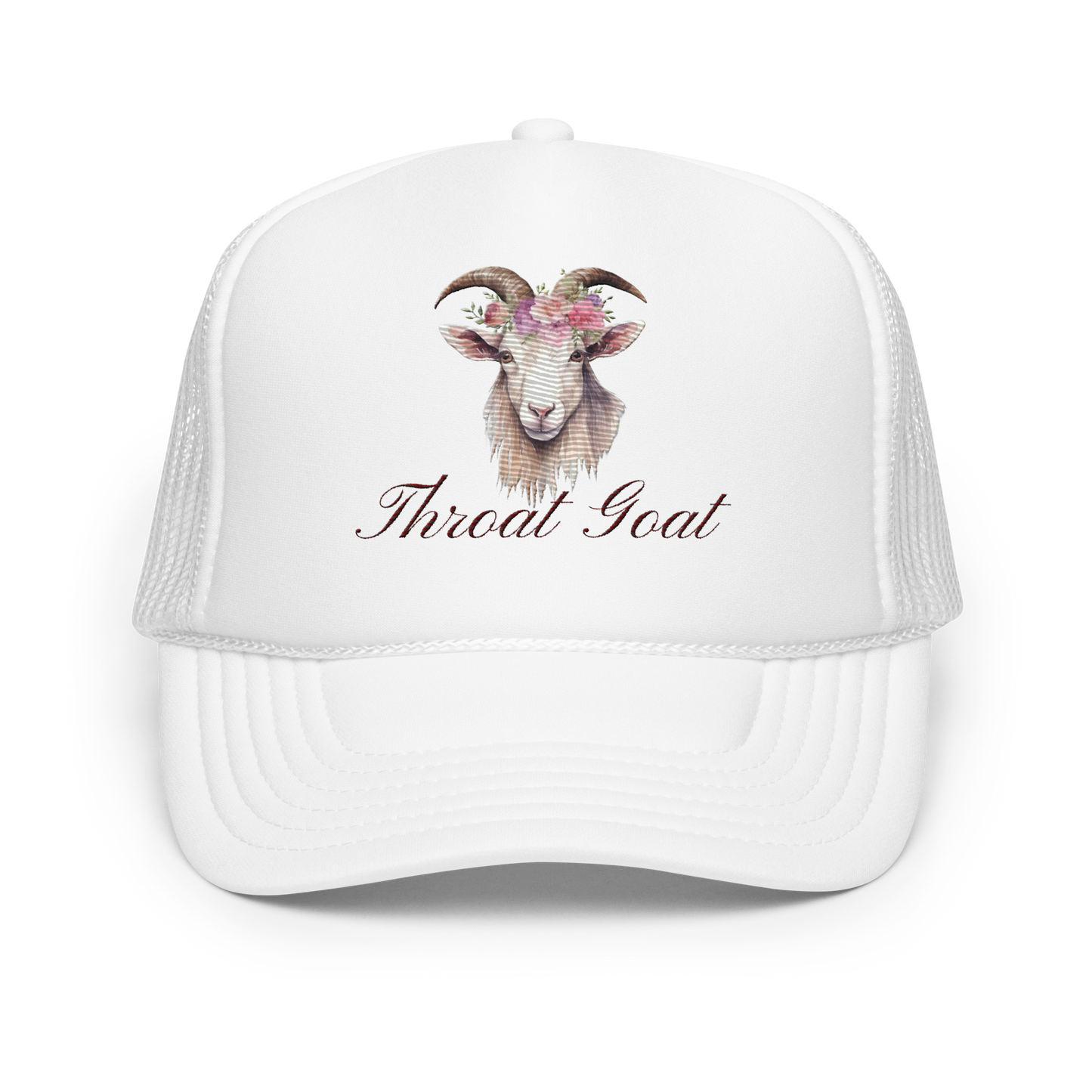 Throat Goat Foam trucker hat