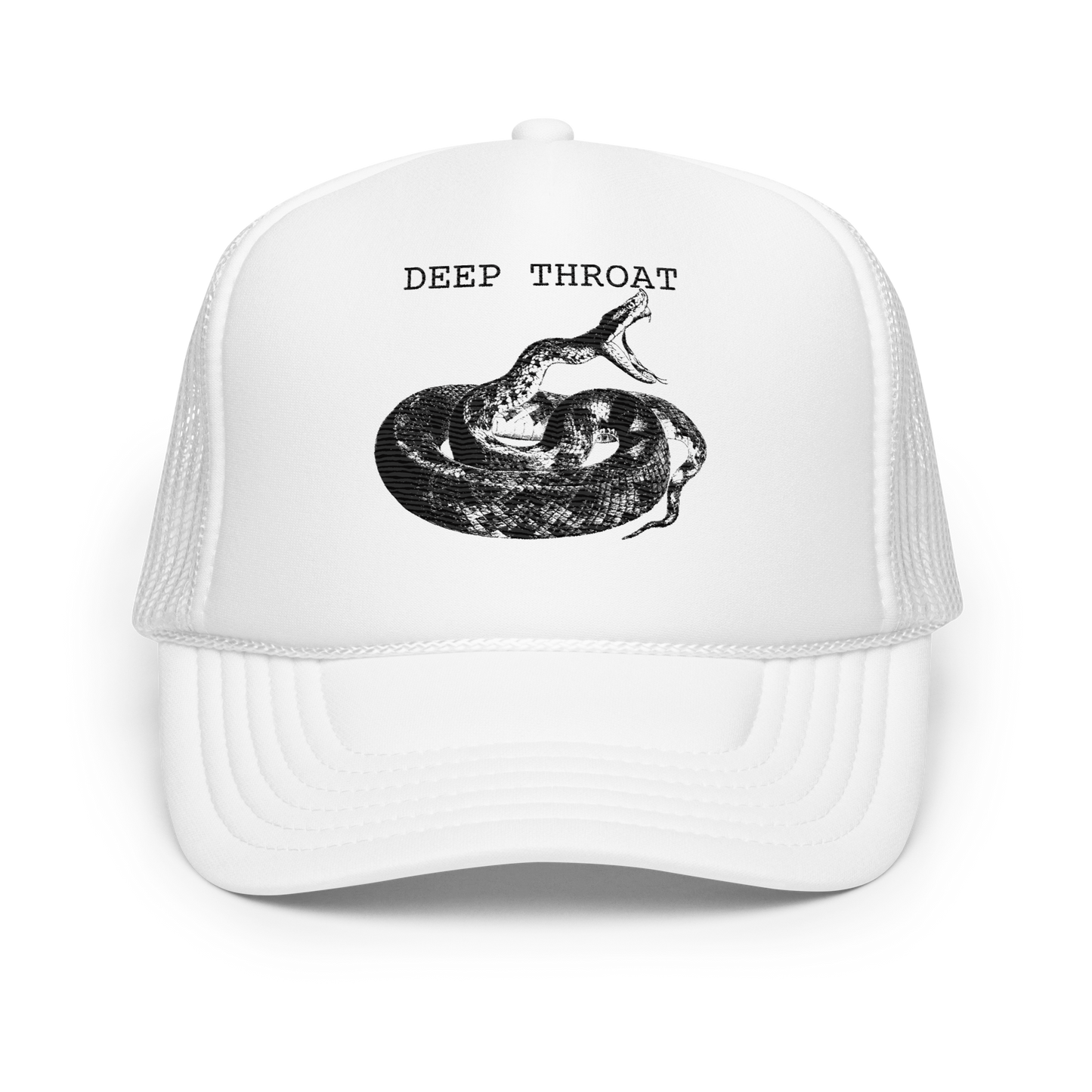Deep Throat Embroidered Foam trucker hat