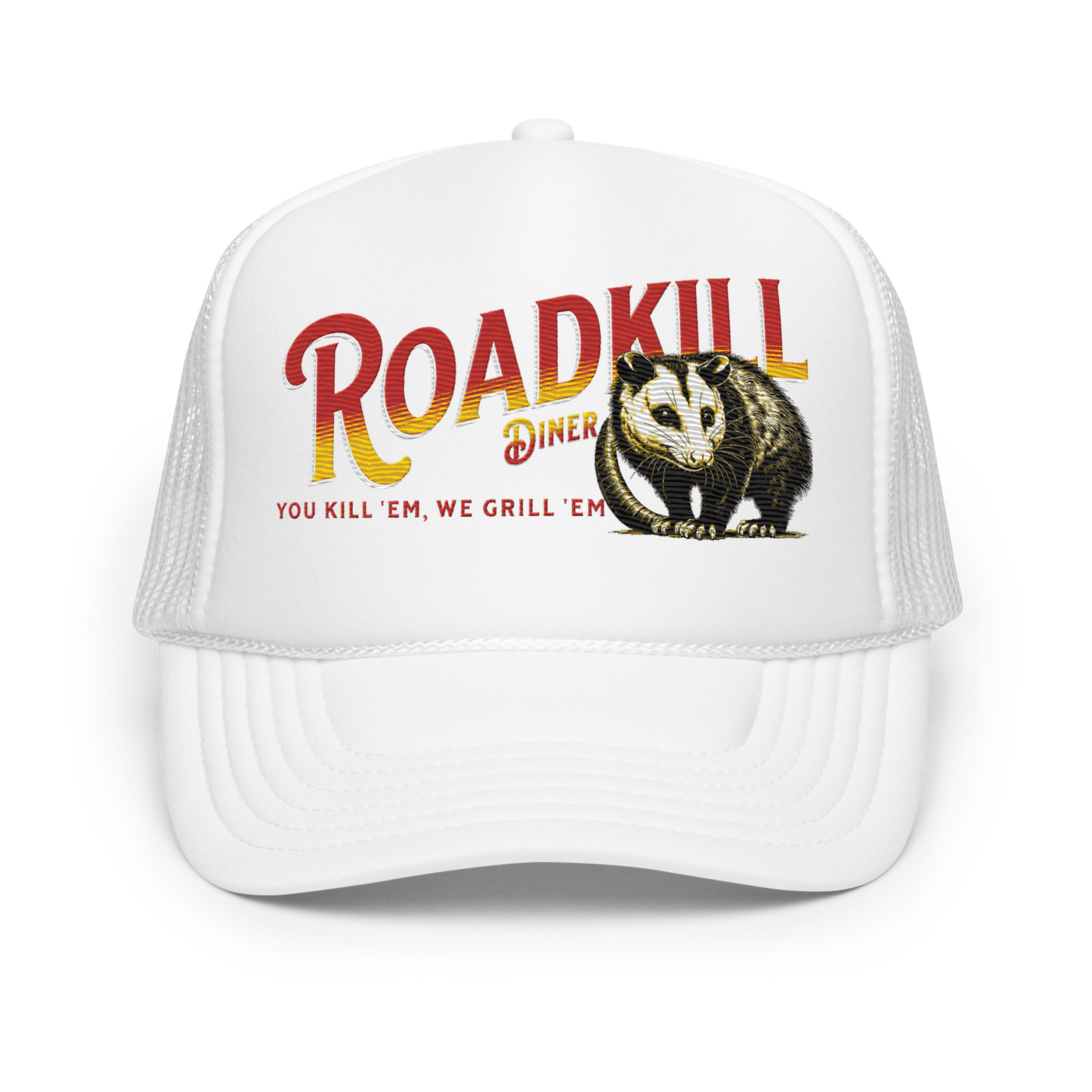 Roadkill Diner Embroidered Foam trucker hat