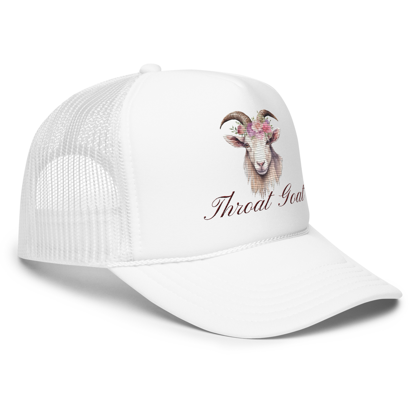 Throat Goat Foam trucker hat