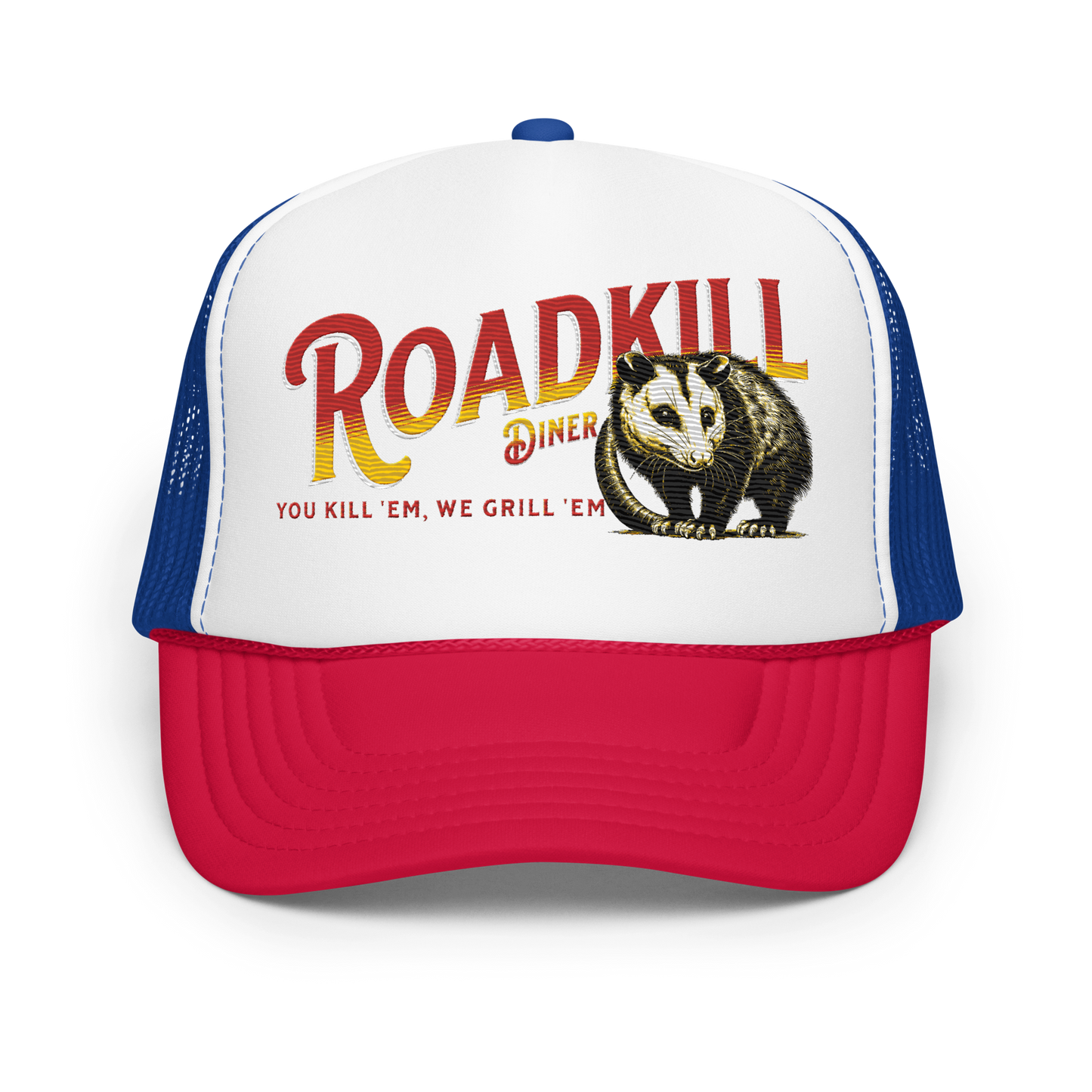 Roadkill Diner Embroidered Foam trucker hat