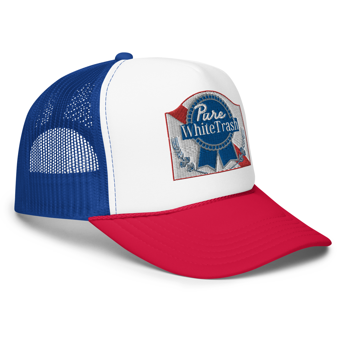 Pure White Trash Foam trucker hat