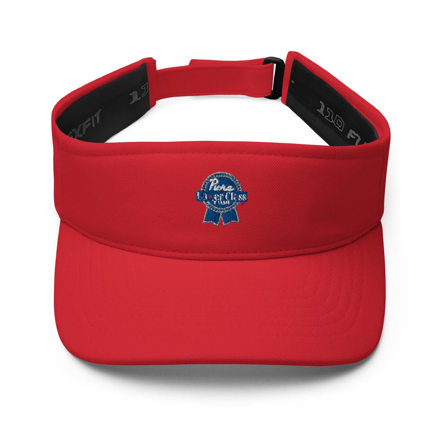 White Trash Embroidered Flexfit Visor