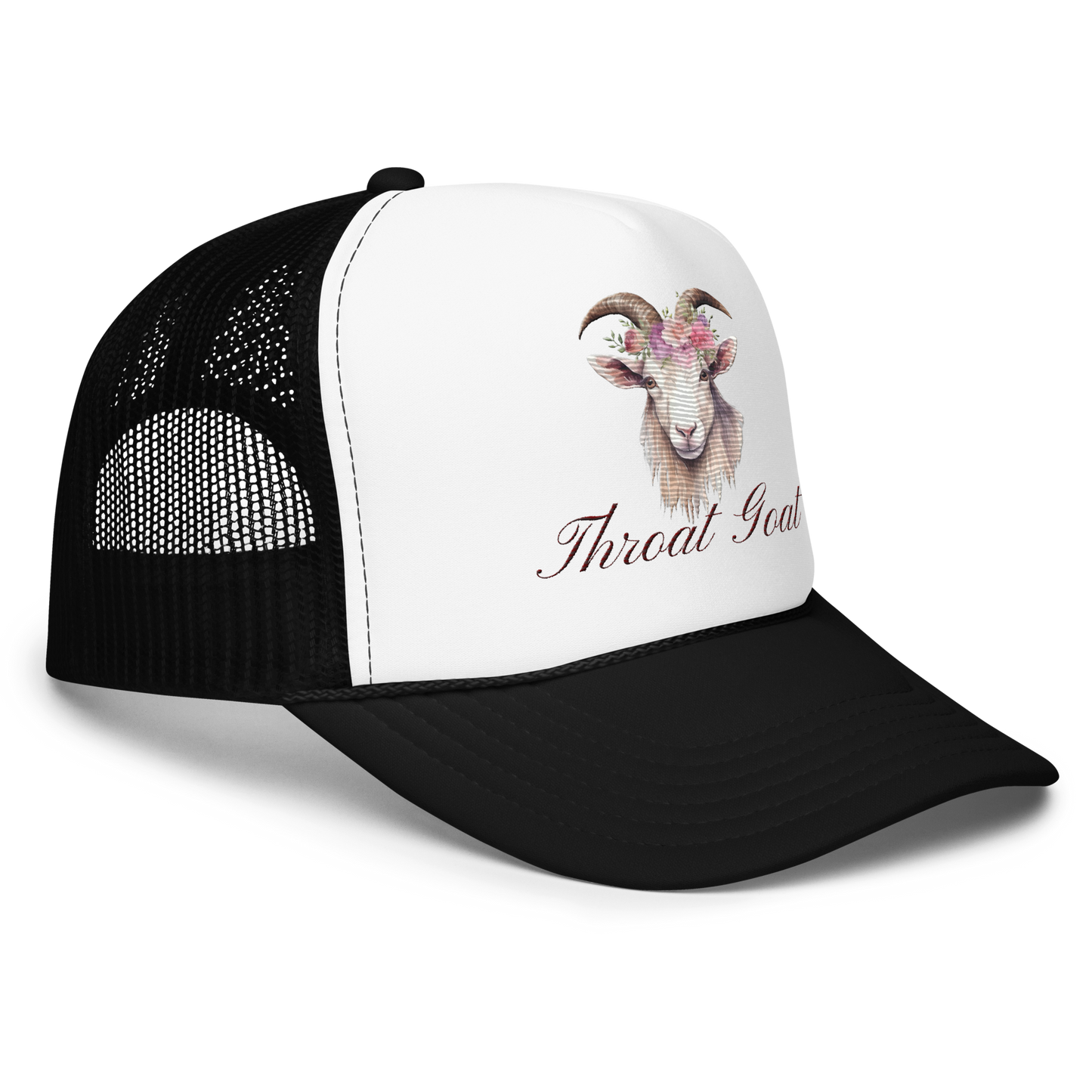 Throat Goat Foam trucker hat